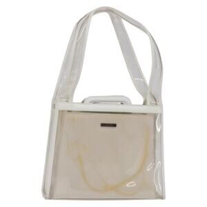 GUCCI Tote Bag Vinyl Clear Silver 001 2122 001 2122